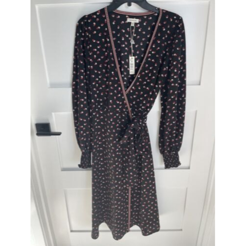Max Studio Wrap Midi Dress Women's size M